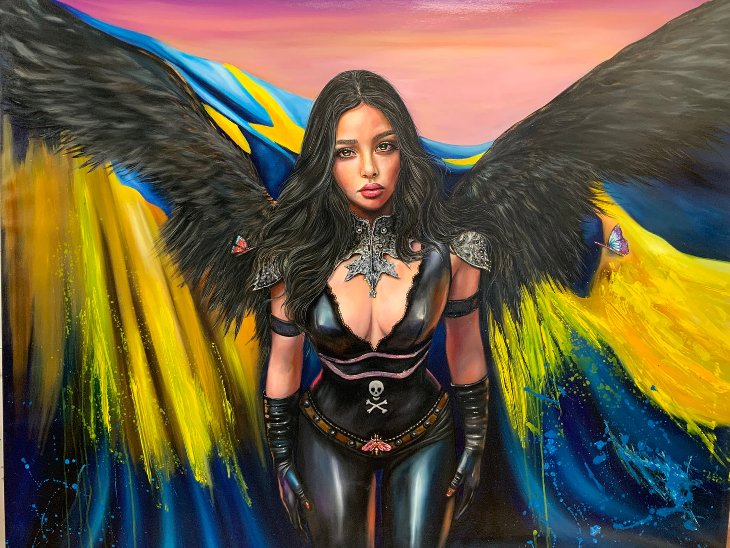 OIL ON PAINTING Black Angel (Collezione privata) SOLD-OUT
