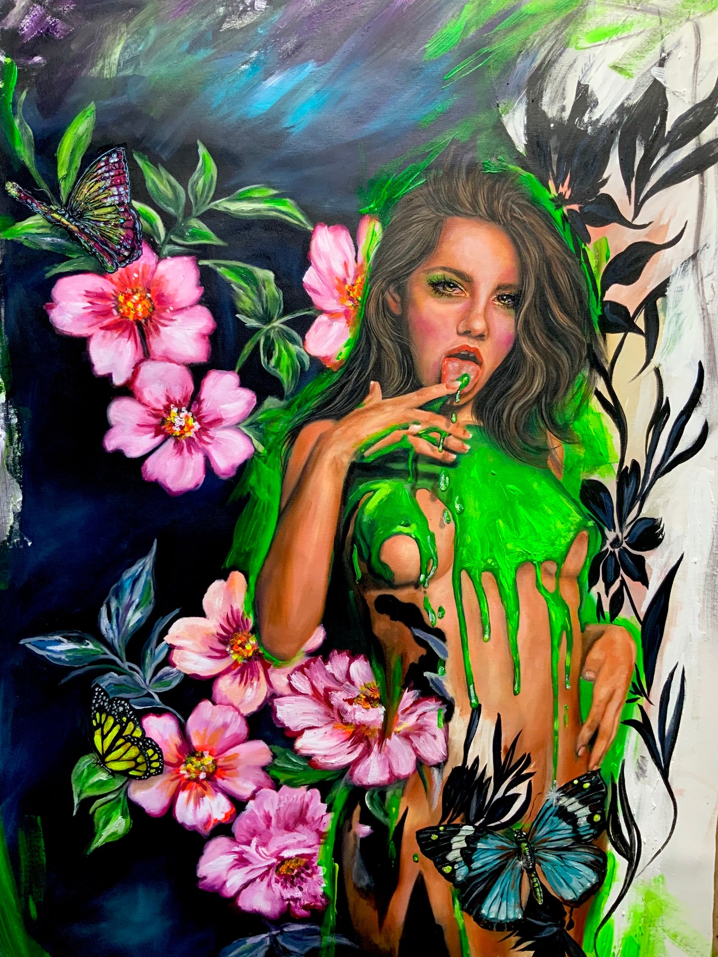 OIL PAINTING MENTA PIPERITA 2 OIL PAINTING (collezione privata) SOLD-OUT