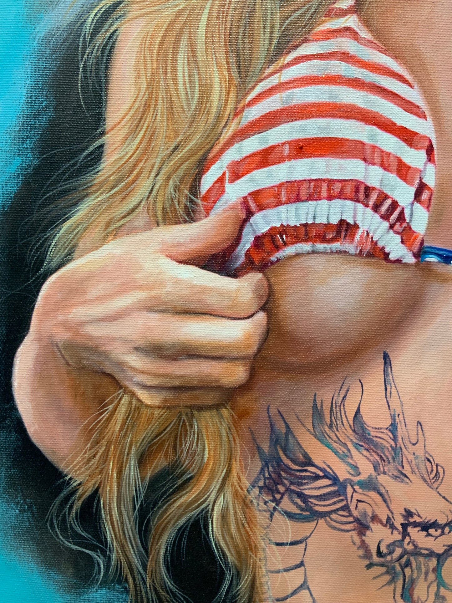OIL PAINTING- America Barbie (Collezione privata) SOLD-OUT