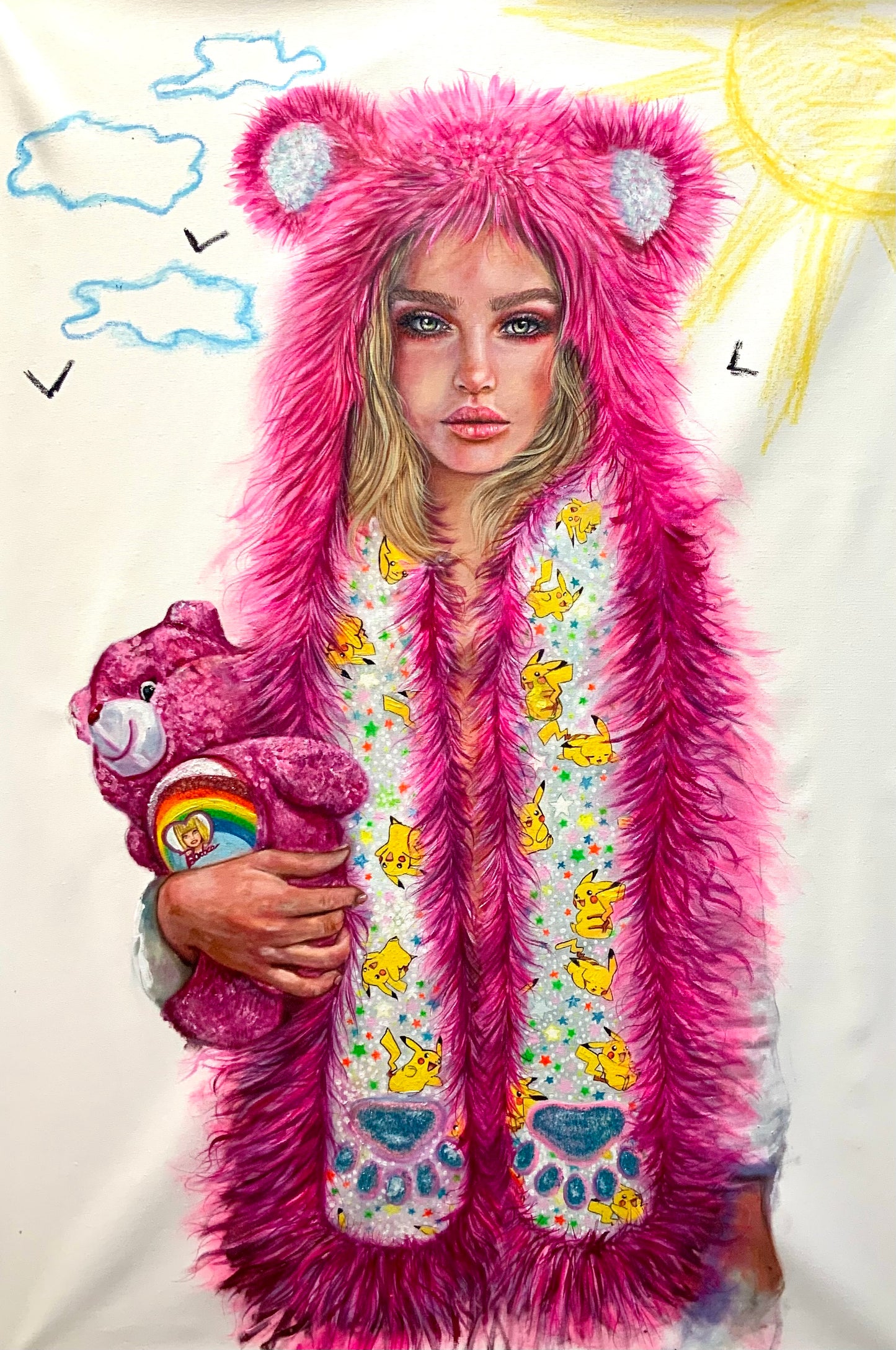 OIL PAINTING (SPIRITHOODS PINK (Collezione privata) SOLD-OUT
