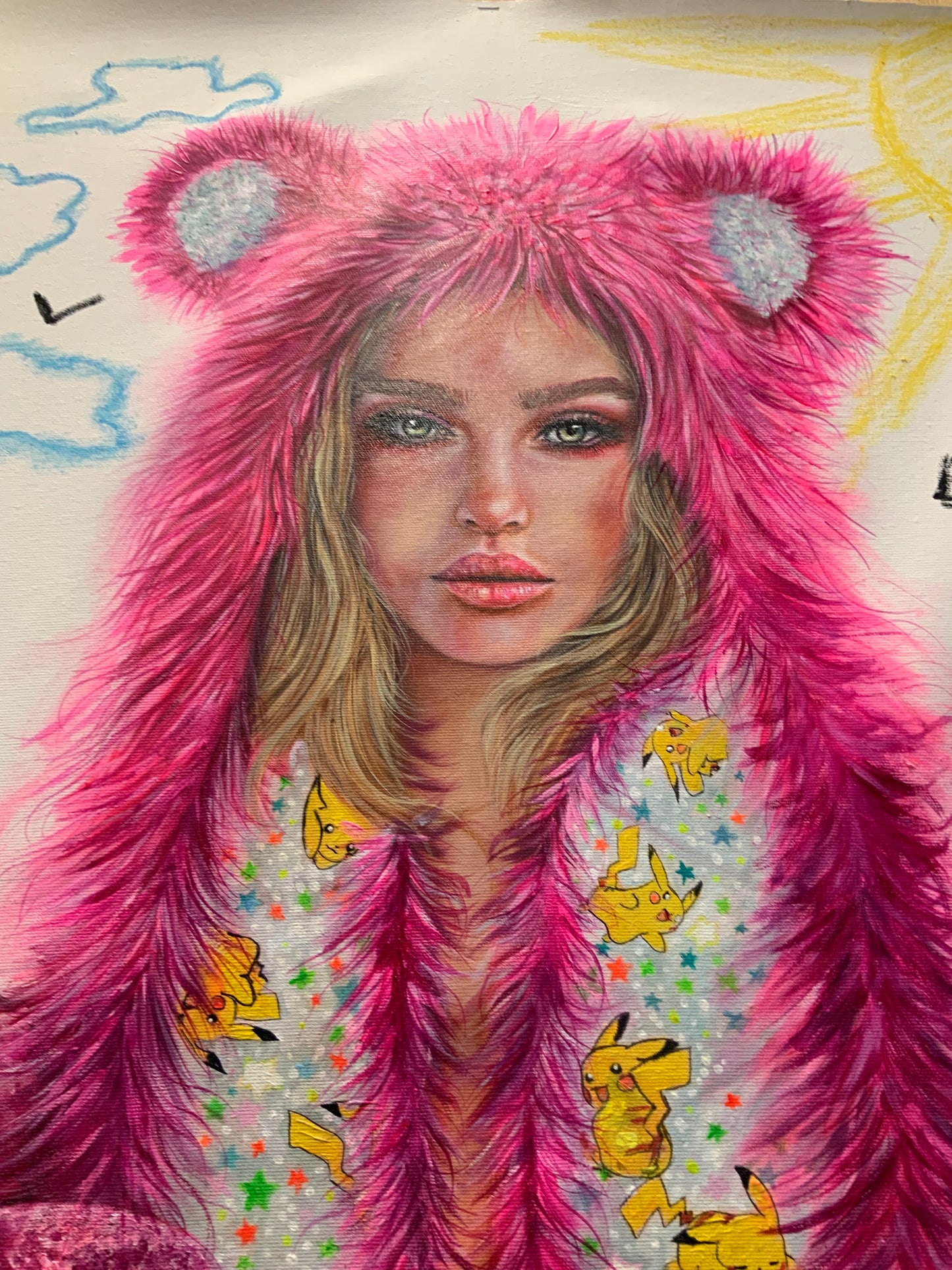 OIL PAINTING (SPIRITHOODS PINK (Collezione privata) SOLD-OUT