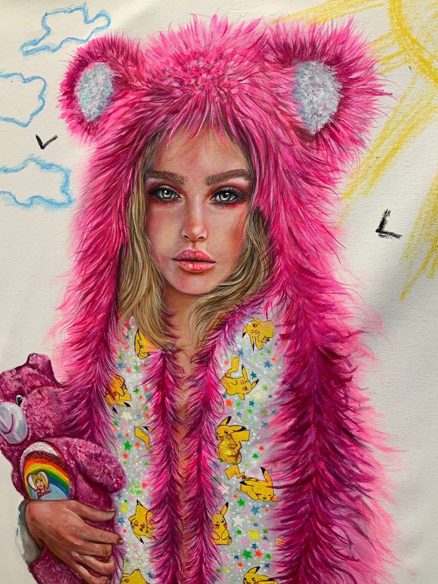 OIL PAINTING (SPIRITHOODS PINK (Collezione privata) SOLD-OUT