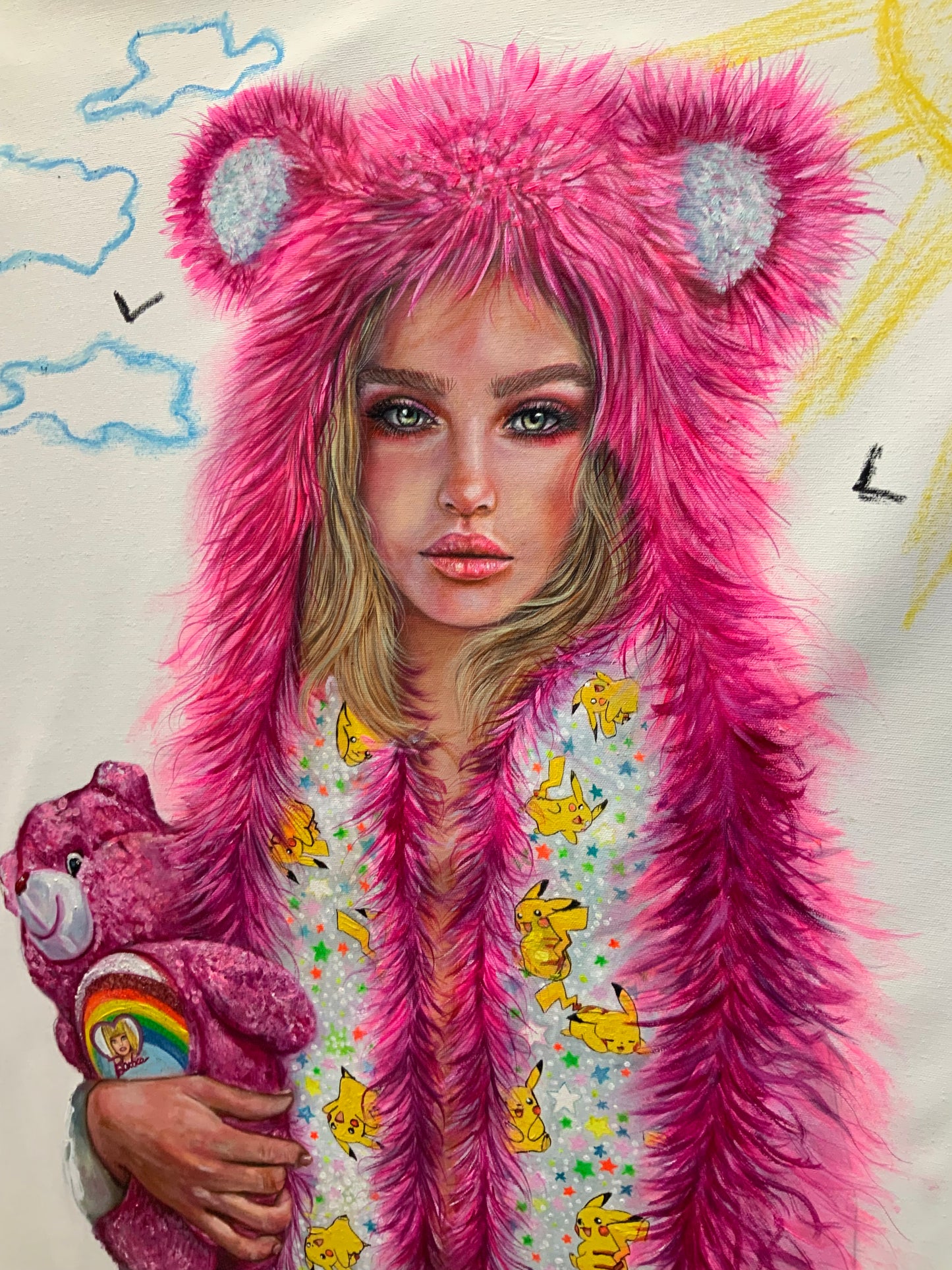 OIL PAINTING (SPIRITHOODS PINK (Collezione privata) SOLD-OUT