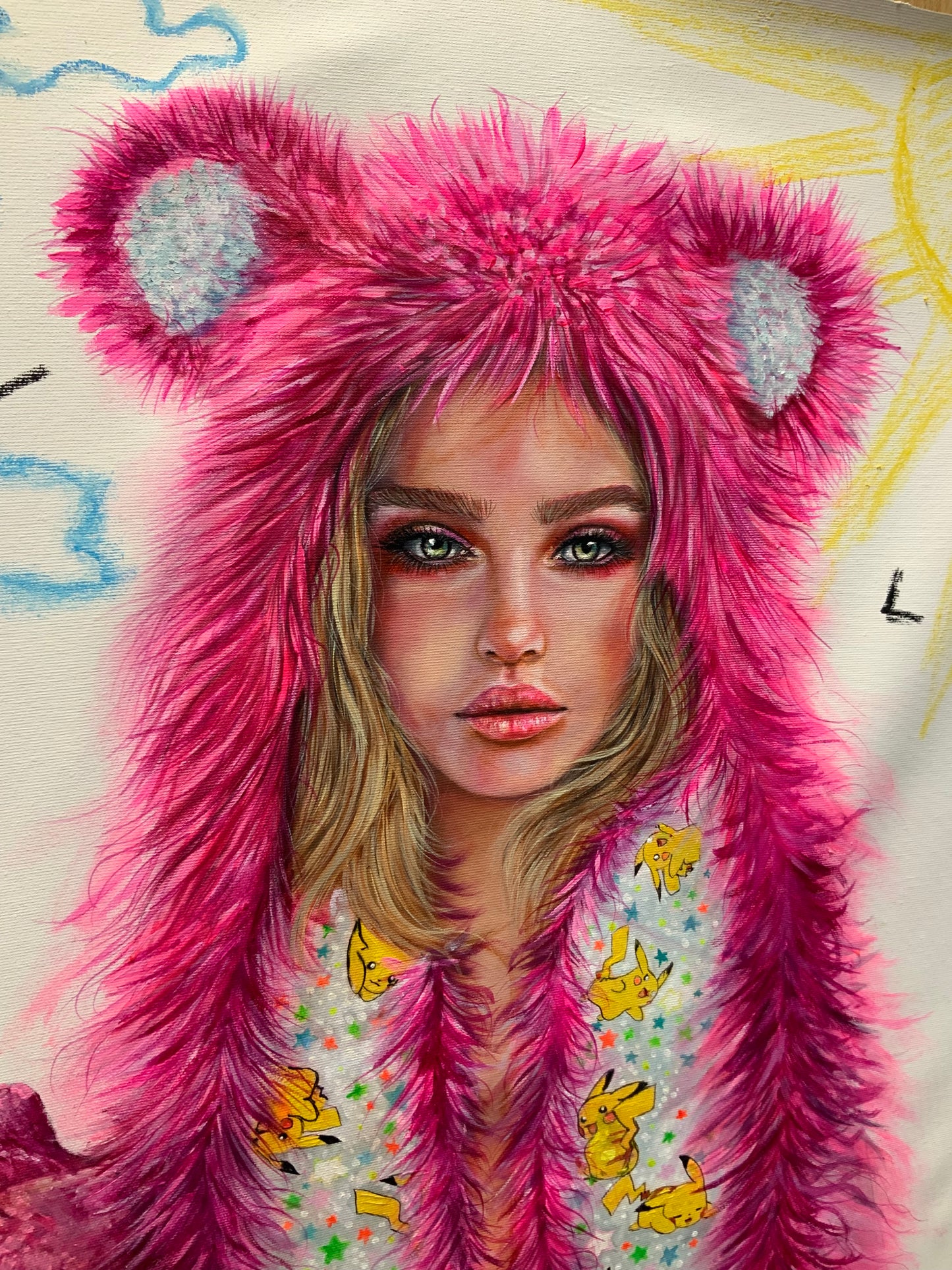 OIL PAINTING (SPIRITHOODS PINK (Collezione privata) SOLD-OUT