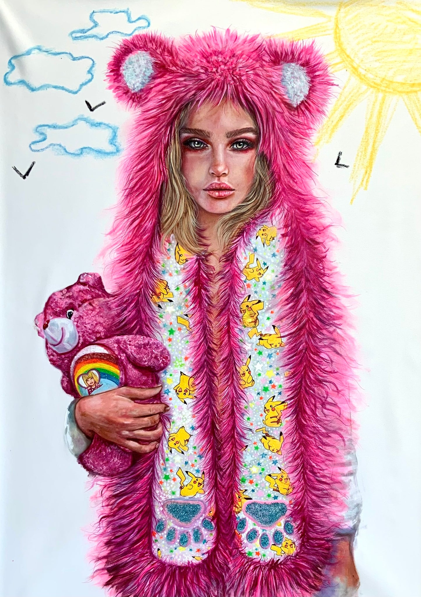 OIL PAINTING (SPIRITHOODS PINK (Collezione privata) SOLD-OUT