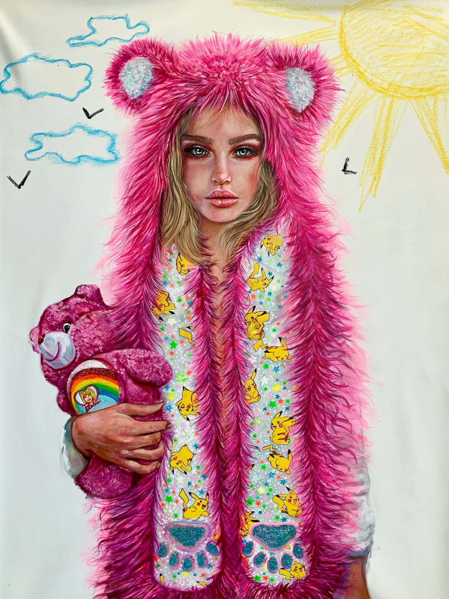 OIL PAINTING (SPIRITHOODS PINK (Collezione privata) SOLD-OUT
