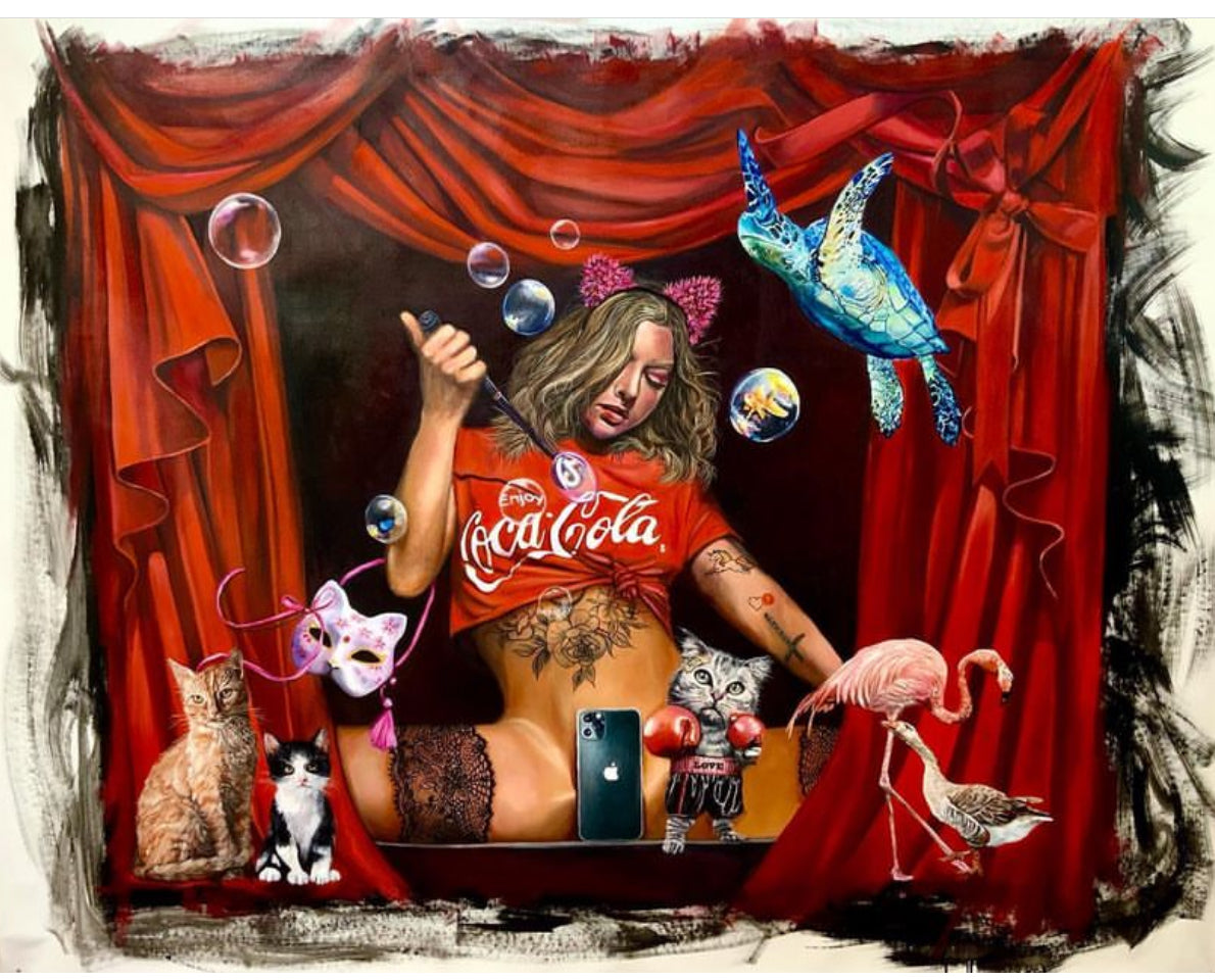OIL PAINTING Coca-cola (collezione privata) SOLD-OUT