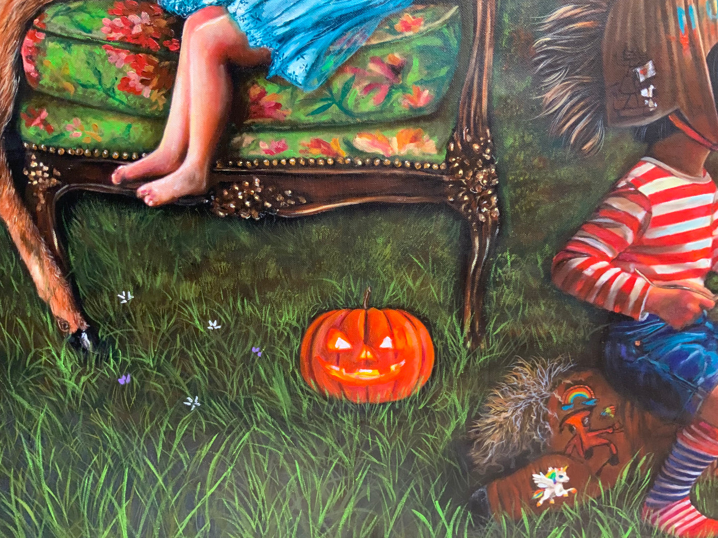 OIL PAINTING SOLD-OUT  a Halloween oil on canvas 220X150cm (collezione privata)