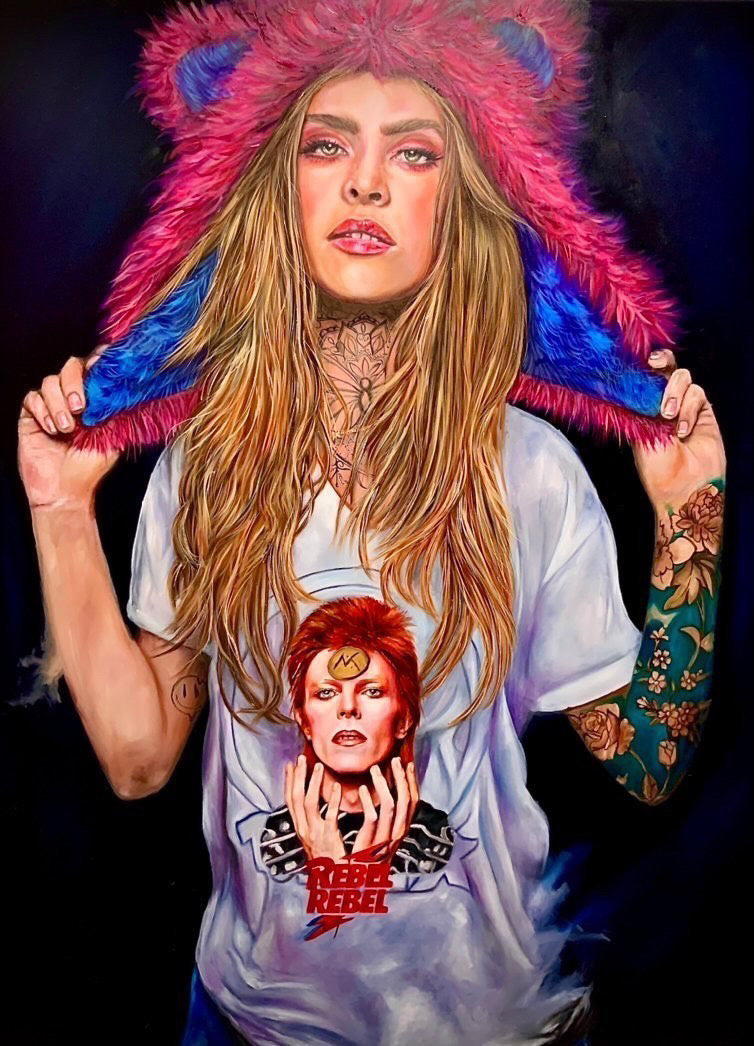 SOLD-OUT Rebel Rebel oil on painting