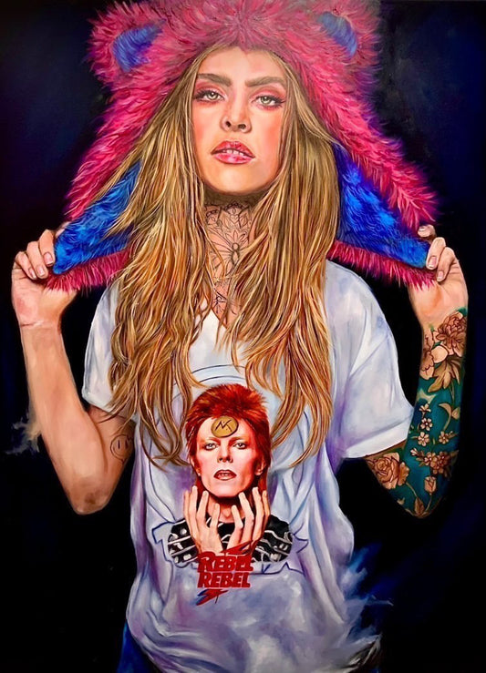 SOLD-OUT Rebel Rebel oil on painting