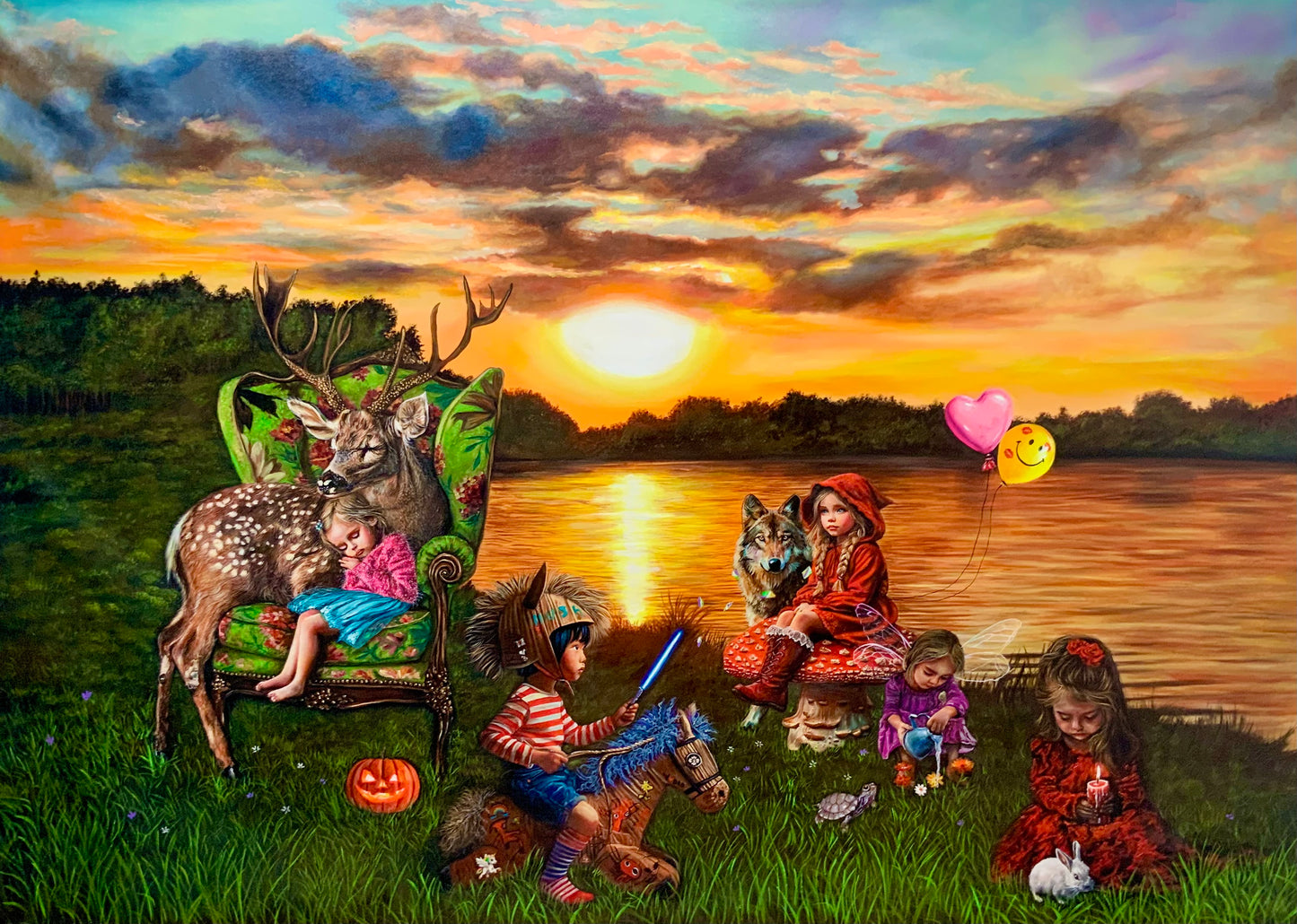 OIL PAINTING SOLD-OUT  a Halloween oil on canvas 220X150cm (collezione privata)